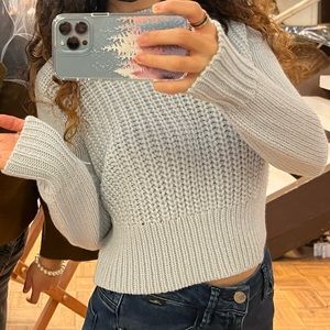 Crop Blue Sweater